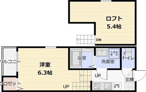IMPERIAL RESIDENCE 八王寺【2階】の間取り
