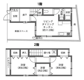 兵庫県神戸市灘区天城通2丁目【一戸建】の間取り