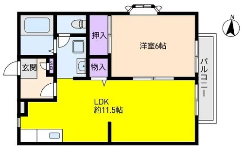 春日ハイツ【1階】の間取り