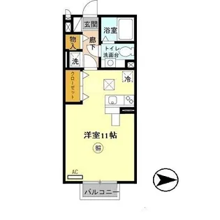 ソレーユ・A.E【101号室】の間取り