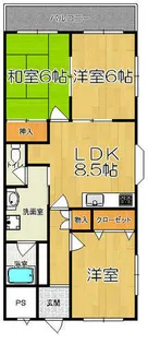 メゾン大北【4階】の間取り