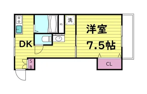 今津パークハイツB棟【2階】の間取り