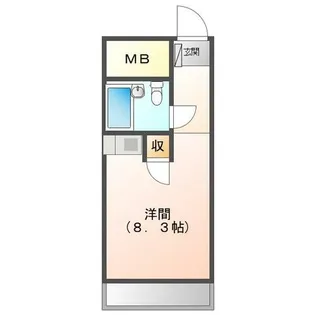ホワイトパレス黄金五番館【405号室】の間取り