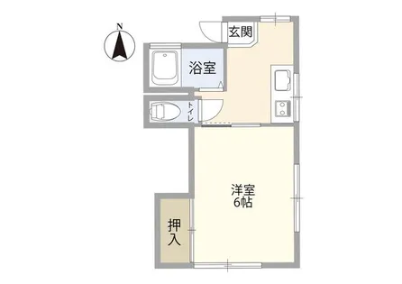 かりんハウス【2B号室】の間取り