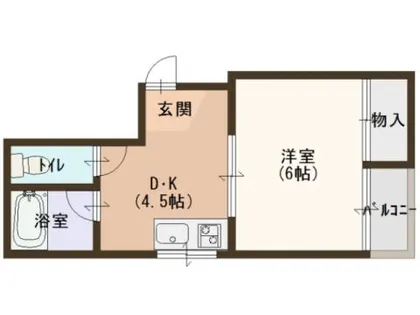 シティハイム浅香【203号室】の間取り