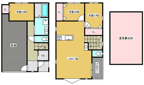 大阪府門真市小路町【一戸建】の間取り