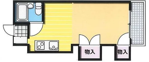 サンセットハイツ平岸通【202号室】の間取り