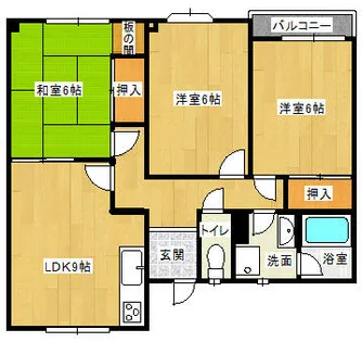 ビクトワール二見【201号室】の間取り