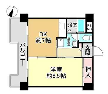 メゾン三宮【5階】の間取り