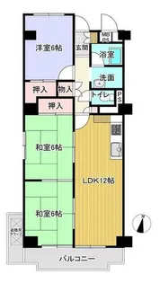 向島ニュータウン2街区D棟【6階】の間取り