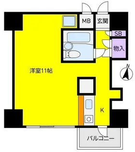 ハウゼ芦屋【2階】の間取り