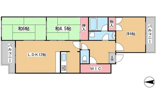 兵庫県神戸市西区池上1丁目【マンション】の間取り