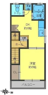つかさハウス【2F号室】の間取り