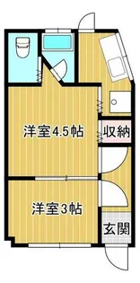 兵庫県神戸市中央区生田町4丁目【テラスハウス】の間取り