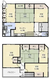 兵庫県姫路市小利木町【一戸建】の間取り