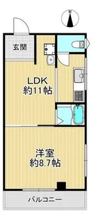 ラ・メゾンドール甲南【301号室】の間取り