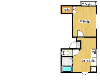 ナイスワン広畑【106号室】の間取り