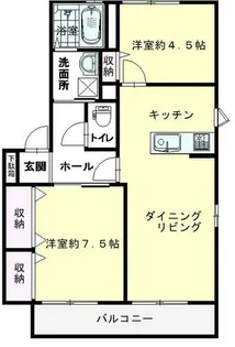 エスマール宇土【2階】の間取り