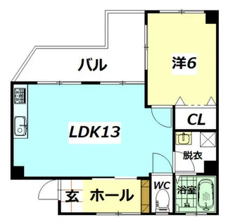 有真ビル【303号室】の間取り
