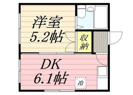 サンハイツA棟【0005号室】の間取り