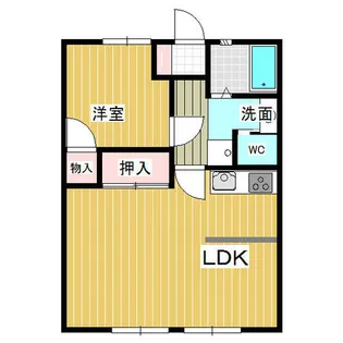 サンシティ小坂【1階】の間取り