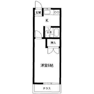 紅ビルコーポ【21号室】の間取り
