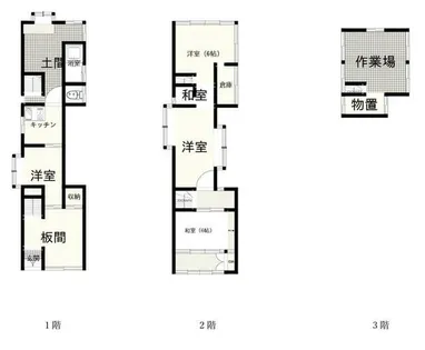 福岡県北九州市若松区白山2丁目【一戸建】の間取り