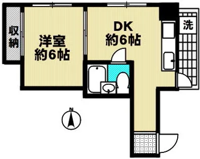 中原ビル【403号室】の間取り