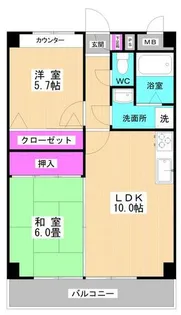 メゾン ル・レーヴⅠ【202号室】の間取り