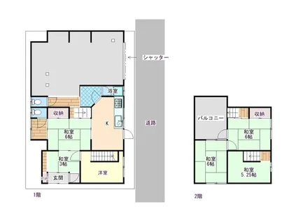 奈良県五條市五條2丁目【一戸建】の間取り