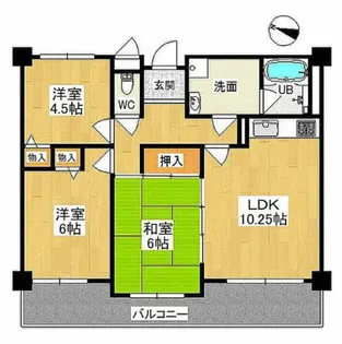 兵庫県小野市大島町【マンション】の間取り
