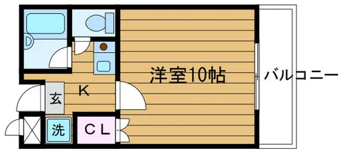 大阪府吹田市千里山西5丁目【マンション】の間取り