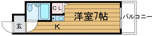 大阪府吹田市佐井寺4丁目【マンション】の間取り