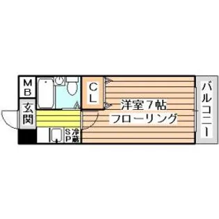 大阪府大阪市東淀川区豊新5丁目【マンション】の間取り