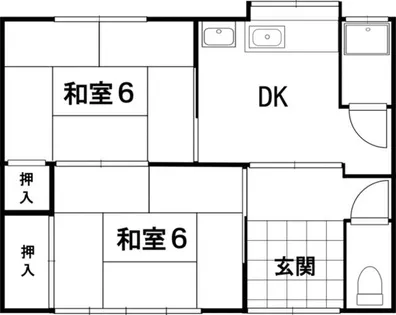 愛知県豊川市下野川町2丁目【一戸建】の間取り