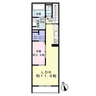 LaLa東人丸【2階】の間取り