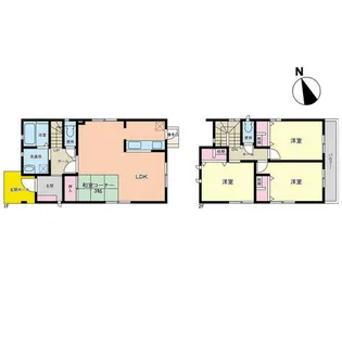 福岡県福岡市東区美和台5丁目【一戸建】の間取り