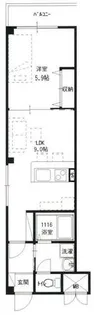 大阪府大阪市港区三先2丁目【マンション】の間取り