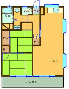 谷口マンション【205号室】の間取り