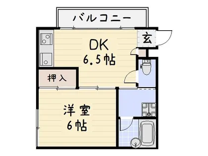 フラワーマンション【2階】の間取り
