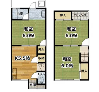 京都府京都市伏見区羽束師古川町【一戸建】の間取り