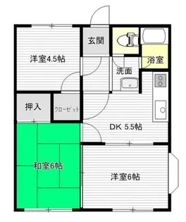 サンライフケヤキ C【201号室】の間取り