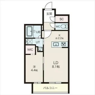 ALTUS南平岸【2階】の間取り