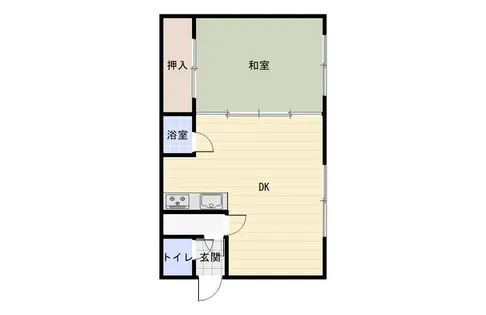 コーポ豊【6号室】の間取り