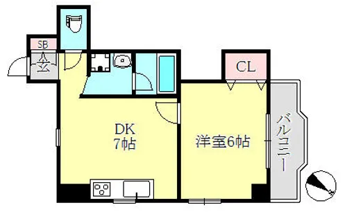 セイシェル神戸【5階】の間取り