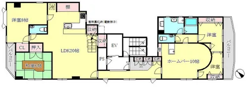 セイシェル神戸【10階】の間取り
