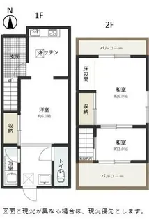 大阪府松原市岡2丁目【テラスハウス】の外観