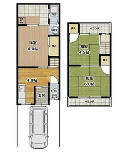 京都府京都市伏見区羽束師志水町【一戸建】の間取り