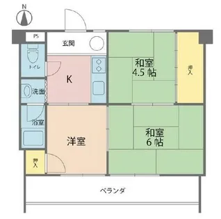 高木ハイツ【302号室】の間取り