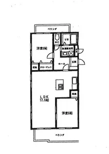ガーデンハウス花水木 参番館【2階】の間取り